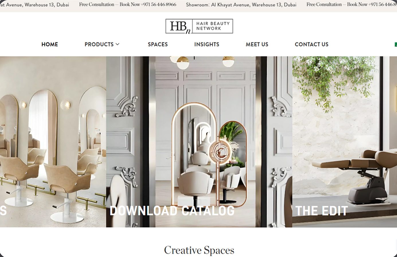 Hair Beauty Network website homepage